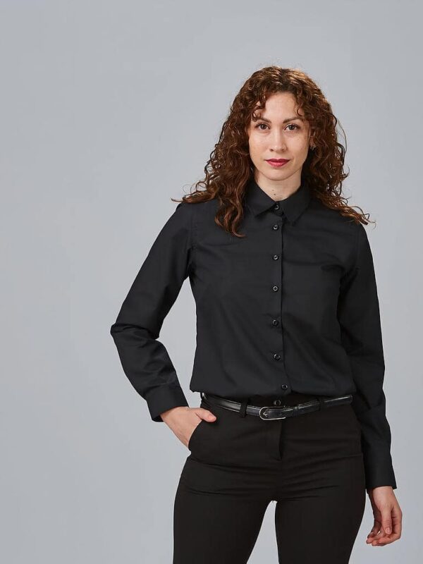 CAMISA MUJER M/L POP.