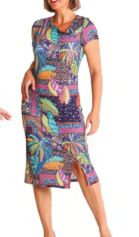 Vestido escote asimétrico