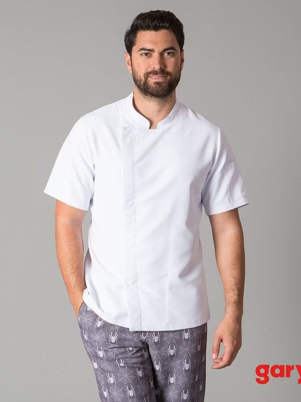 CHAQUETA COCINA UNISEX MANGA CORTA