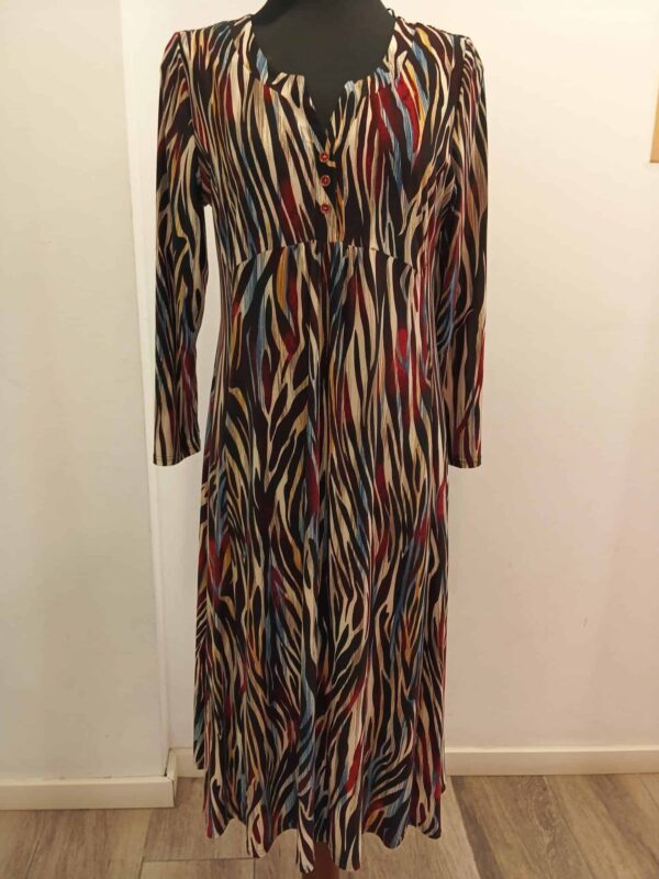 Vestido estampado cebra