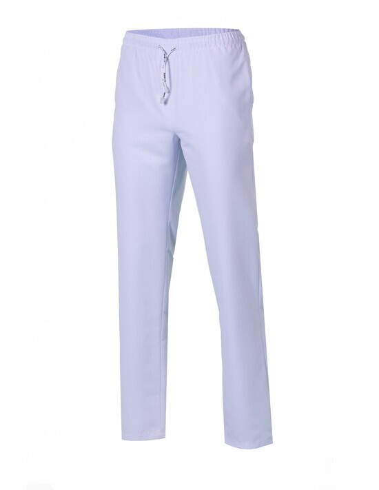 PANTALON UNISEX GOMA+CORDON EXTERIOR MICROFIBRA BLANCO
