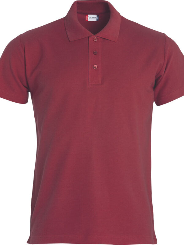 POLO  DE  ALGODON GRANATE