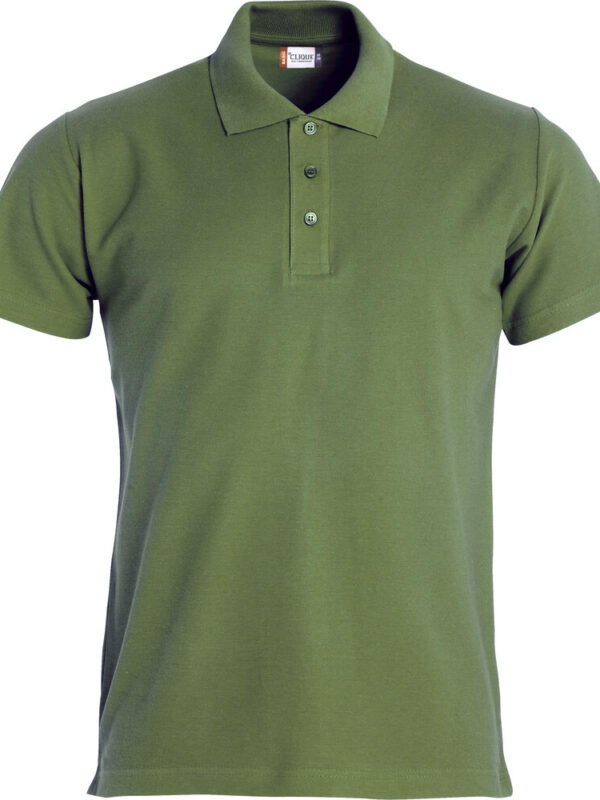 POLO DE ALGODON VERDE MILITAR