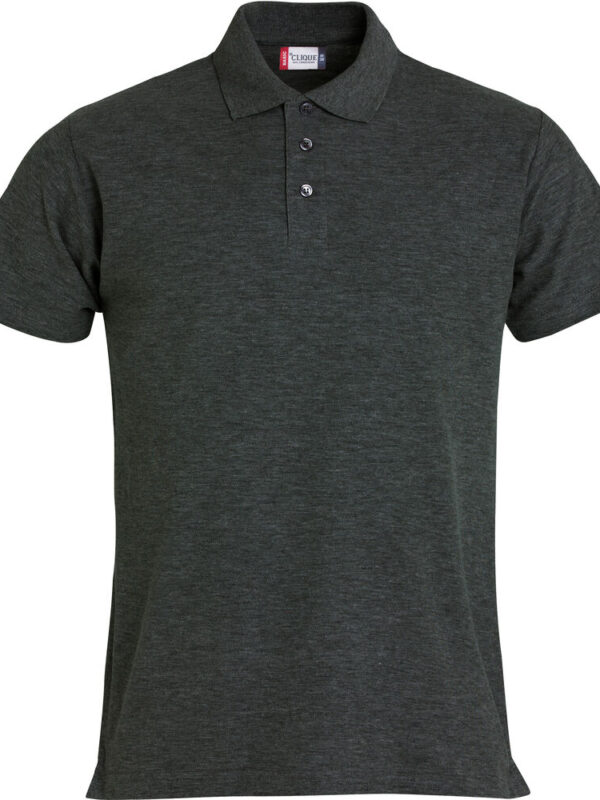 POLO  DE  ALGODON GRIS OSCURO