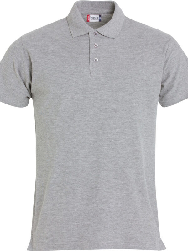 POLO  DE  ALGODON GRIS CLASICO