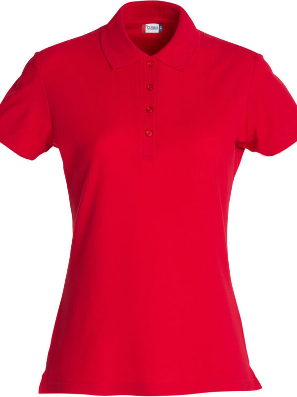 POLO DE ALGODON MUJER ROJO