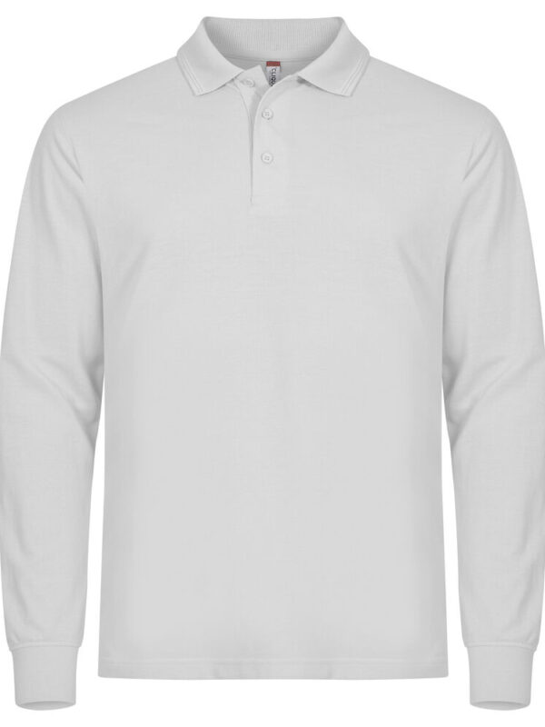 POLO DE ALGODON MANGA LARGA BLANCO