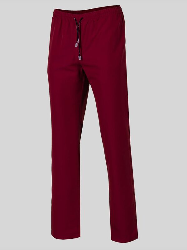 PANTALON UNISEX GOMA MICROFIBRA GRANATE