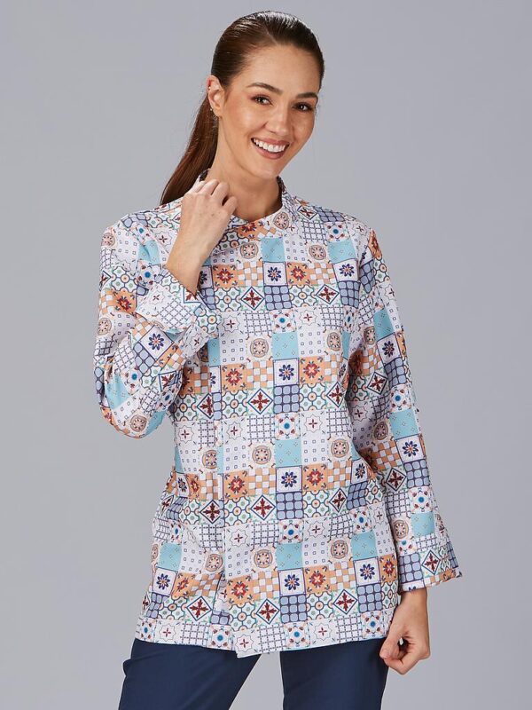 CHAQUETA COCINA UNISEX ESTAMPADA PORTO