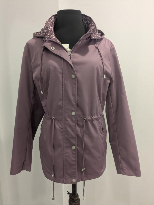 Parka reversible morada