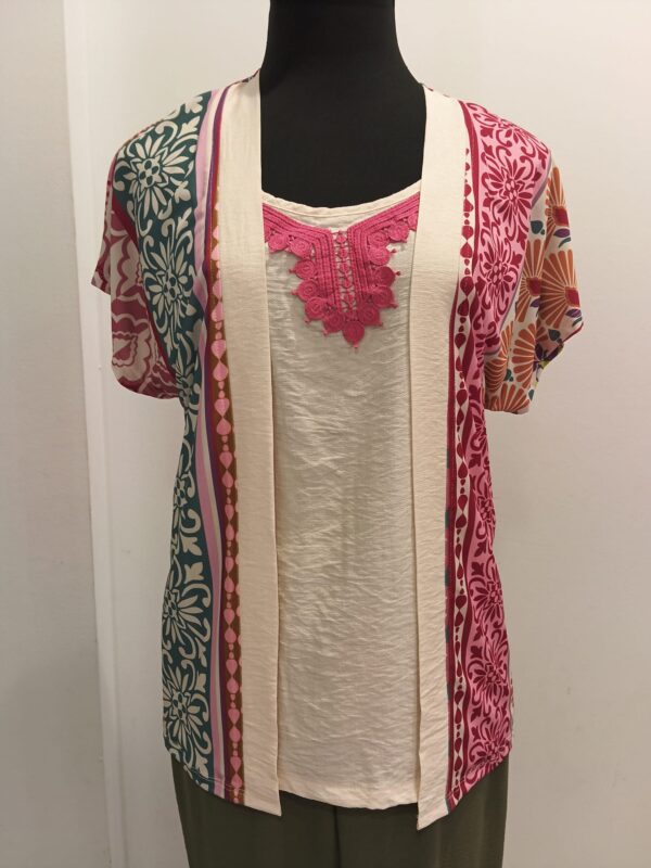 Conjunto simulado estampado