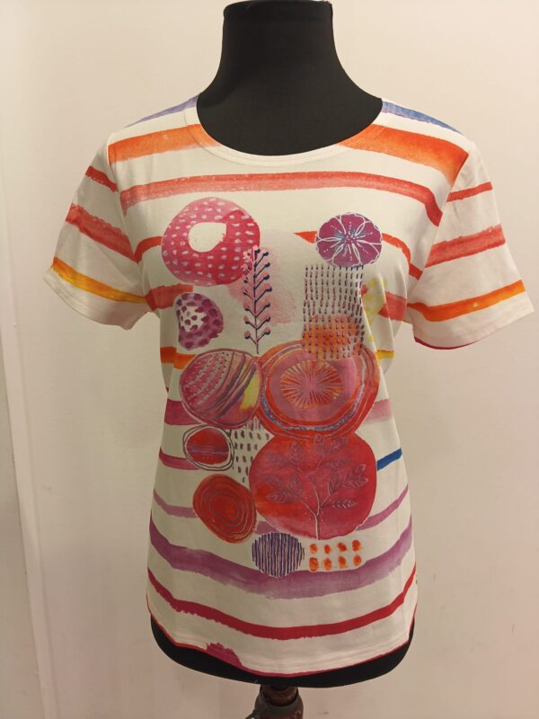 Camiseta rayas multicolor