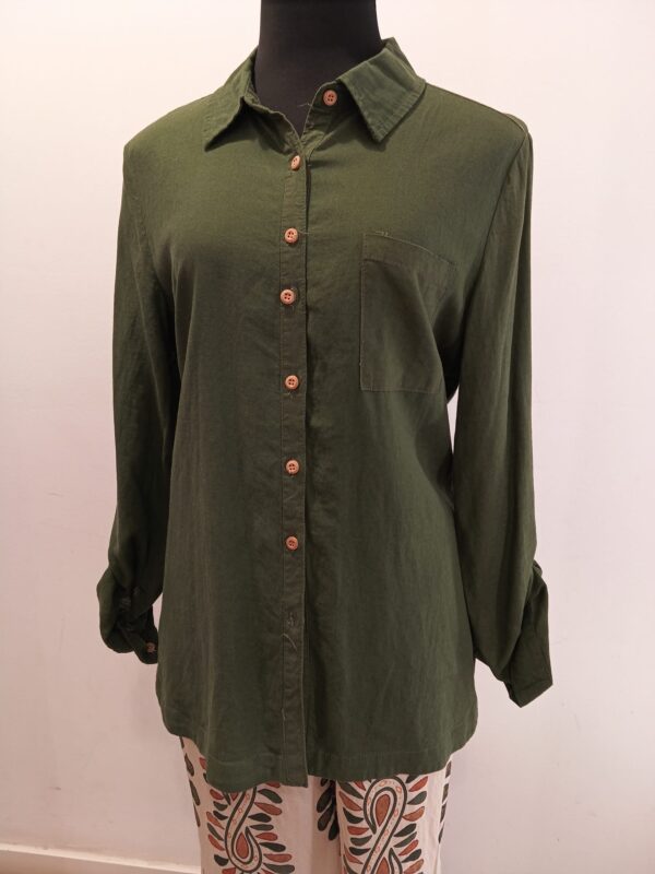 Sobrecamisa verde botella