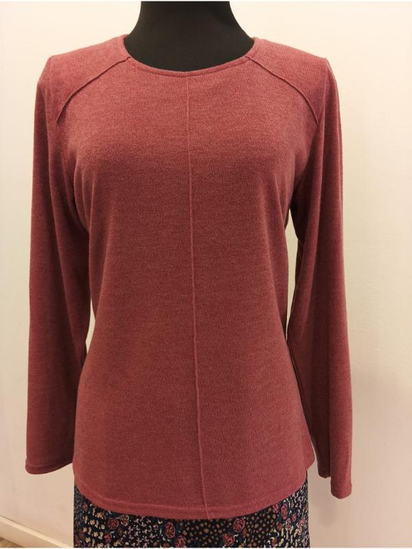 Camiseta lanosa rosa