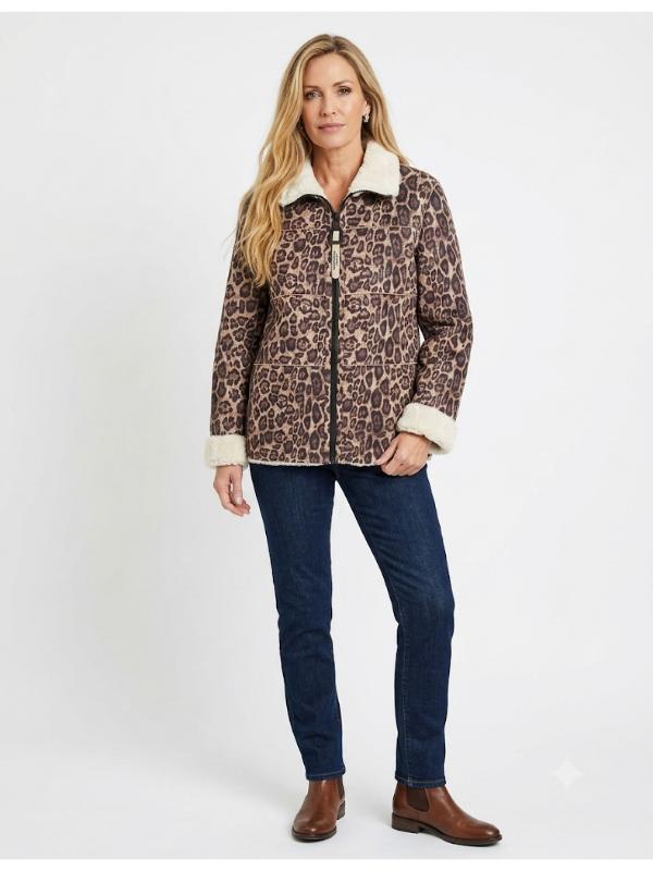 Cazadora print reversible