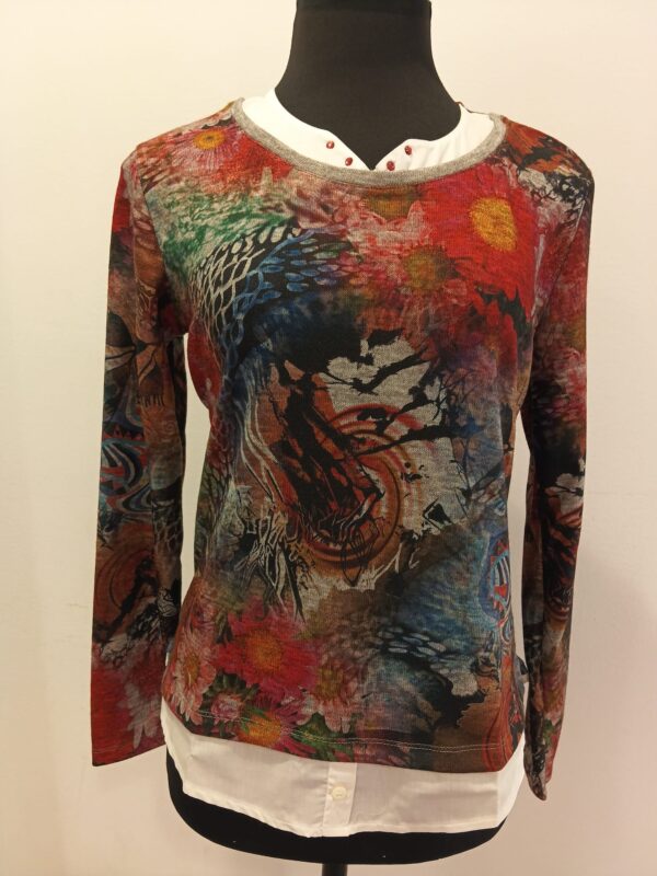 Camiseta multicolor