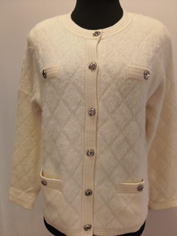 Chaqueta de punto natural