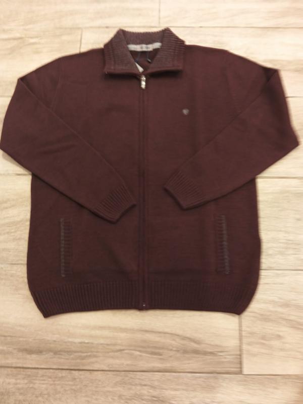 Chaqueta de punto granate