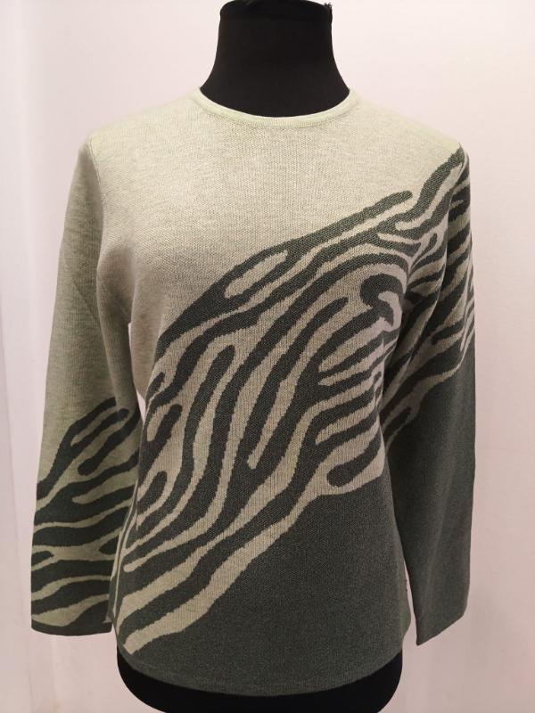 Jersey verde cuello redondo